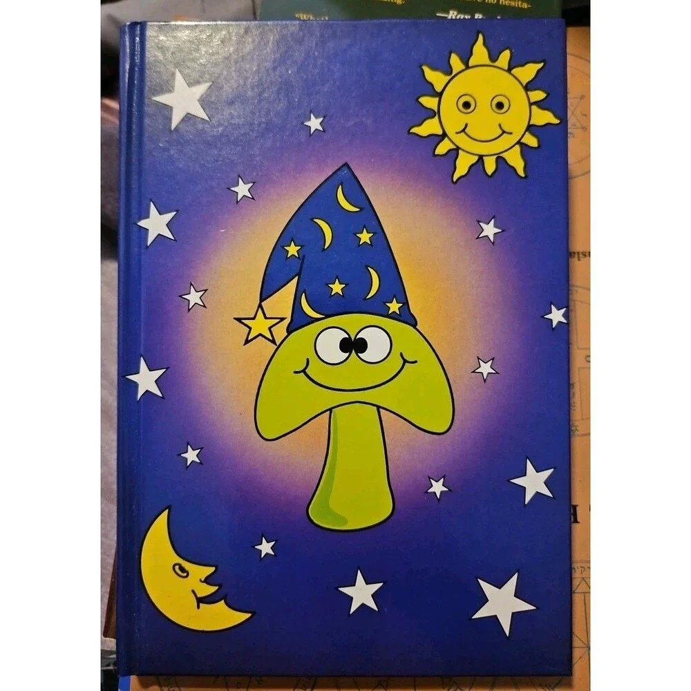 Whimsical Celestial Mushroom Wizard Hardcover Journal 5.5
